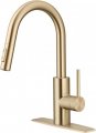 Forsure Antique Champagne Bronze Pull-Down Single Handle Kitchen Faucet