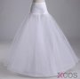 A-line Satin Waist White Wedding Petticoats