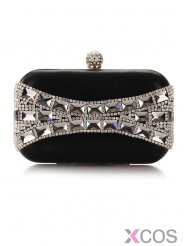 Royal Blue Rhinestone Evening Handbags Clutches For Women