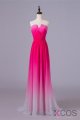 Cheap Gradient Custom Made Long Chiffon Prom Dresses For Teens OK27