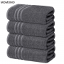 MOMOMO 4 Pack 100% Cotton Soft Bath Towels