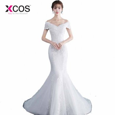 Shop Online China Wedding Gowns 2018 Lace Mermaid Bridal Wedding Dress