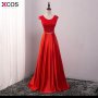 Burgundy Evening Dresses Long Dress Vestido de Festa A-line Appliques Gown Sexy V-opening Back Prom Party Dress 2018