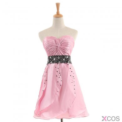 New Arrival A-line Sweetheart Short/Mini Satin Cocktail Dresses SADT100093