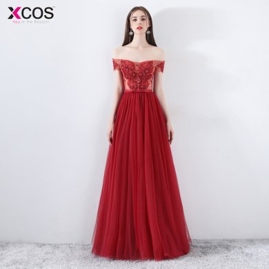 Prom Dresses Long 2018 off the Shoulder Crystal Beading See-through A-Line Bridesmaid Dresses Robe de Soiree