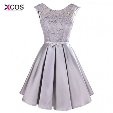 Women Short Cocktail Dresses Cap Sleeve Knee Length Puffy Skirt Semi Formal Gown Party Banquet Dress Vestido de Festa