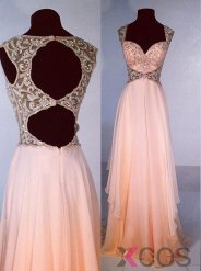 Casual Prom Dress -A-Line Sweetheart Sleeveless with Beading