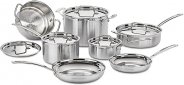 Forsure Multiclad Pro Stainless Steel 12-Piece Cookware Set