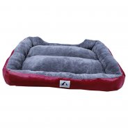 GOTAWOKE Dog Bed Machine Washable Square Non Slip Bottom Pet Lounger Bedding