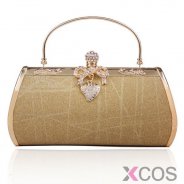 New Style Gold Makeup Bag Evening Handbag