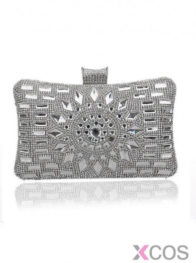 Shinning Rhinestone Gold Wedding Evening Handbags Clutches