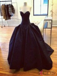 Modern Sweetheart Black Ball Gown Prom Dress Formal Evening Gowns SAED-70950