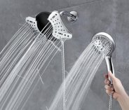 Forsure 2.5GPM Shower Heads with Handheld Spray Combo