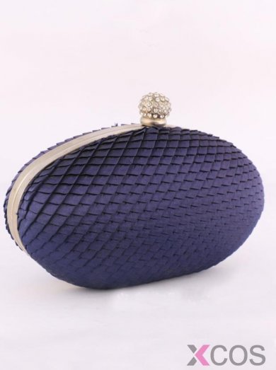 Purple Oval Clutches and Evening HandBags For Women