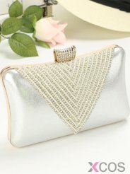 Sparking Blue Rhinestone Clutches and Evening Handbags