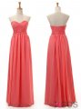 New Arrival A-line Sweetheart Floor-length Chiffon Bridesmaid Dresses CHDT100052