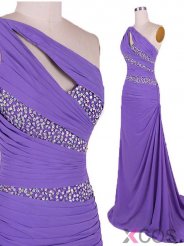 Simple Dress Mermaid Beading One-shoulder Long Prom Dresses/Evening Dresses CHPD-7188