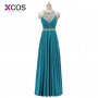 XCOS Sexy Long Evening Dress Halter Evening Gowns Sleeveless Elegant Prom Party Formal Dresses 2018 Vestido de Festa