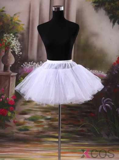 Bridal Short White Hoopless Petticoats Princess Dress Short Cirnoline