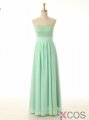 2015 Elegant A-line Sweetheart Floor Length Zipper-up Chiffon Bridesmaid Dress CHPD-7274