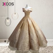 XCOS Lebanon Luxury Prom Gowns Shiny Mix Sequined Long Prom Dresses Empire Abiye Formal Dress Robe De Soiree 2018 Abendkleider