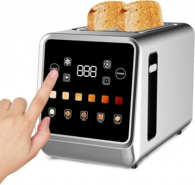 Forsure Touchscreen Smart Toaster with Two Extra-Wide Slots