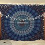 InMemory Handmade Indian hippie Bohemian Psychedelic Peacock Mandala Textile Tapestry