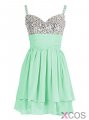 Simple-dress 2015 Simple A-line Sweetheart Mini Spaghetti Chiffon Beading Homecoming Dress/Party Dress/Cocktail Dress CHHD-81164