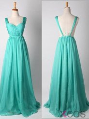 New Arrival Blue Sweetheart A Line Long Prom Dress CHPD-80048