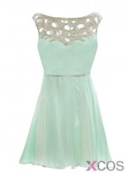 Simple Dress Hot-selling Beading Scoop Short Prom Dresses/Homecoming Dresses/Party Dresses CHPD-7146