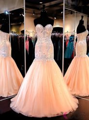 Mermaid Dress - Blush Sweetheart Court Train Beading