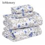 InMemory 100% Cotton Soft & Breathable Percale Weave Floral Bedding Sheets