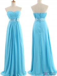 New Arrival A-Line Sweetheart Floor-length Chiffon Bridesmaid Dresses CHDT100099