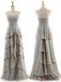 Fashion A-Line Sweetheart Floor-length Chiffon Bridesmaid Dresses CHDT100090