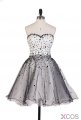 2015 Sexy A-line Sweetheart Mini Lace-up Organza Beading Homecoming Dress ORHD-7286