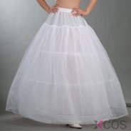 Wedding Bridal Long White Tulle Petticoat/Underskirt