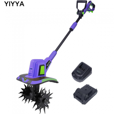 YIYYA 20V Cordless 48 Steel Tines Lawn and Garden Tillers