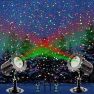 Forsure 2 Pcs Waterproof Christmas Led Projection spotlights