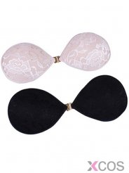 New Beige Lace Silicone Backless Strapless Bra