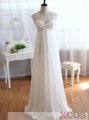 2015 Fashion A-line Floor Length Sweetheart Backless Chiffon Wedding Dress CHWD-7323