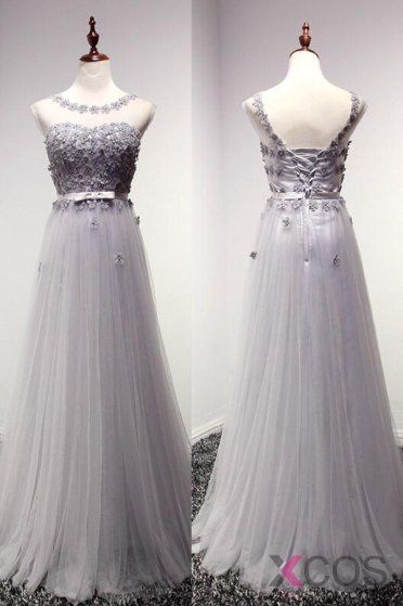 2016 Newest Charming Lace Long Cap Sleeves Prom Dresses