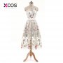 XCOS New Arrival Cocktail Dresses Lace White Short Dresses Appliques Elegant Party Dress Vestido De Noiva 2018