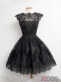 Simple Dress Little Black Short Prom Dresses, A-line Lace Short Black Prom Dresses, Homecoming Dresses, Party Dresses LAPD-7133