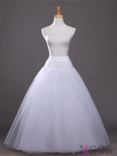 Plus Size Ball Gown Slip White Wedding Dress Petticoats For Women