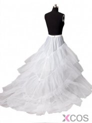 White Women Petticoat Mermaid For Wedding Dress Bridal Crinoline