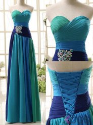 Simple-dress Elegant Sweetheart Princess Long Chiffon 2015 Colorful Prom Dresses/Evening Dresses/Formal Dresses CHPD-70682