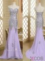 Fashion Mermaid Sweetheart Long Lavender Beading Prom/Evening Dress