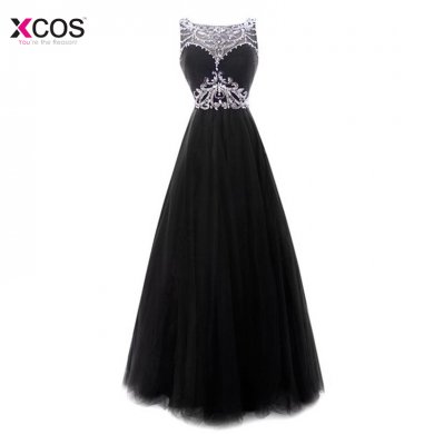 Black Girl Prom Dresses 2018 Sparkly Beading Crystal Open Back Pleats Formal Party Gowns vestido de festa