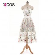 XCOS New Arrival Cocktail Dresses Lace White Short Dresses Appliques Elegant Party Dress Vestido De Noiva 2018