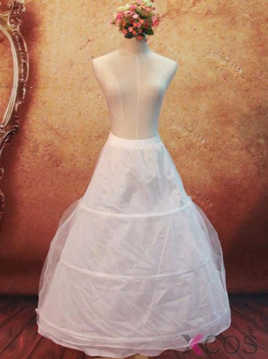 White One-tier A-line Slip Wedding Dress Petticoats/Underskirt